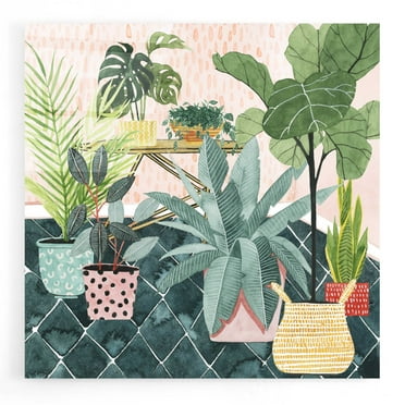 Epic Art 'Modern Jungle I' by Grace Popp, Acrylic Glass Wall Art, 12"x12"