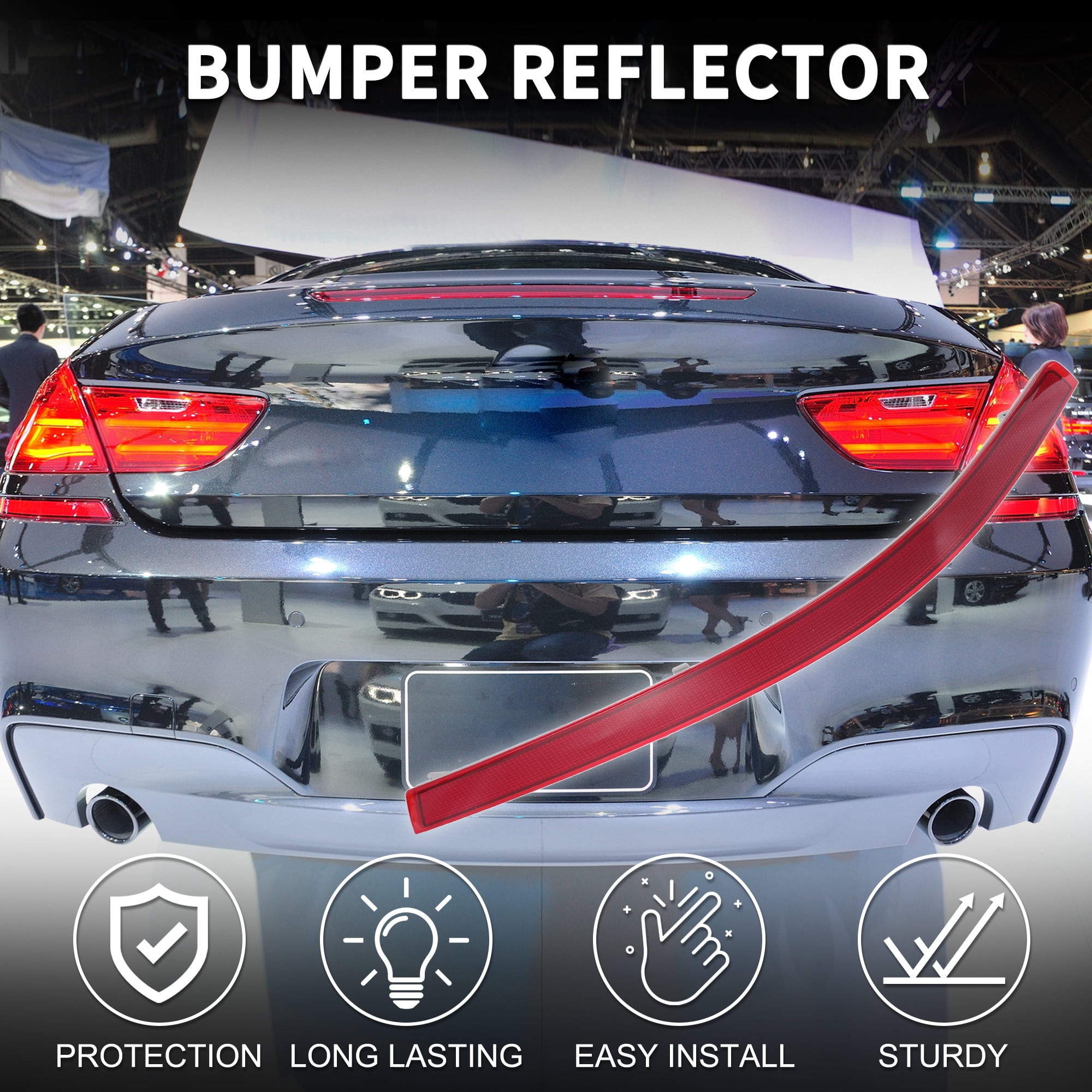 Unique Bargains Bumper Reflector for Mercedes-Benz R350 2011 2012 | Rear Right