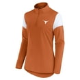 thumbnail image 2 of Women's Fanatics Texas Orange Texas Longhorns Block Party Quarter-Zip Top, 2 of 3
