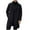 Black, variant on Men's Wool Blend Trench Coat - Notched Collar Single Breasted Business Casual Winter Overcoat With Pockets, Black, Size L