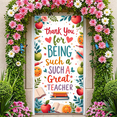 thumbnail image 5 of Educational Design Thank You Banner Floral Pattern Stylish Decor Teacher Appreciation for School Events Classroom Decoration Teacher's Day, 5 of 7