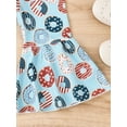 thumbnail image 6 of Coduop Toddler Girl Fourth of July Independence Day Jumpsuit,Sleeveless Romper Bell-Bottom Bodysuit, 6 of 9