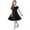 Black, variant on Classic Summer Girls' Dress School Children's Color Contrast Short Sleeved Dress