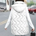 thumbnail image 6 of Htigea Clearance Long Outerwear for Women Unisex Casual Solid Vest Zipper Pocket Loose Sleeveless Jacket Hooded Coat Double Vest Puffer Vest Women Linen Today Sales White,M, 6 of 6