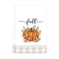 Btomtd Halloween Thanksgiving Hand Towels with Pumpkin Print for Kitchen Cleaning Small Size Decorative Towel for Holiday Themed Decor - 25.59'x17.71', D