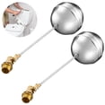thumbnail image 1 of 3/4’’ Thread Float Ball Valve, 2 Packs Automatic Water Level Control Floating Ball Valves for Water Tank, Water Float Valves with Adjustable Arm for Livestock Waterer, 1 of 6