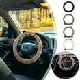 thumbnail image 6 of Fuzzy Warm Steering Wheel Cover for Winter, Soft Mink Steering Wheel Cover for Women Men with Upgraded Silicone Inner Ring and Plush, Anti-Slip, Odorless Car Interior, Universal, 6 of 6