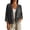 Dark Gray, variant on cocolona Womens Linen Cardigan Lightweight 3/4 Sleeve Open Front Button Shirts Loose Fit Solid Color Casual Fall Tops