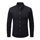 thumbnail image 1 of pstuiky camisa de manga larga para hombre, Camisa de negocios de color sólido de manga larga para hombre, camisa informal de moda para hombre, ropa de abrigo, camisa de solapa de manga larga. l, 1 of 5
