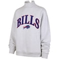 thumbnail image 2 of Women's '47 Heather Gray Buffalo Bills Vantage Mock Neck Pullover Sweatshirt, 2 of 3