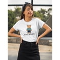 thumbnail image 2 of Funny And Happy Toy Bear T-Shirt Women -Image by Shutterstock, Female Medium, 2 of 4