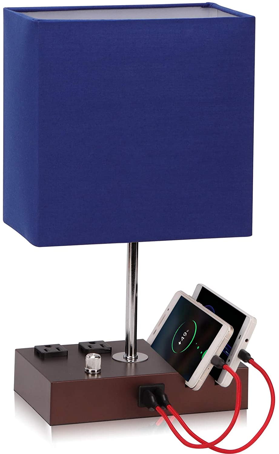 Fully Dimmable Table Lamp for Bedroom Dual USB Port Hidove Bedside