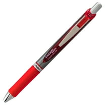 Pentel EnerGel RTX Retractable Liquid Gel Pen, (1.0mm) Metal Tip, Bold Line, Red Ink