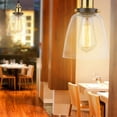 thumbnail image 4 of Luz colgante Tomshine Colgante de cristal Lámpara de luz Retro Vintage E27 Base de bombilla Socket Diseño compacto simple para restaurante Salón Cafe Shop Dormitorio Tomshine Luz colgante, 4 of 5