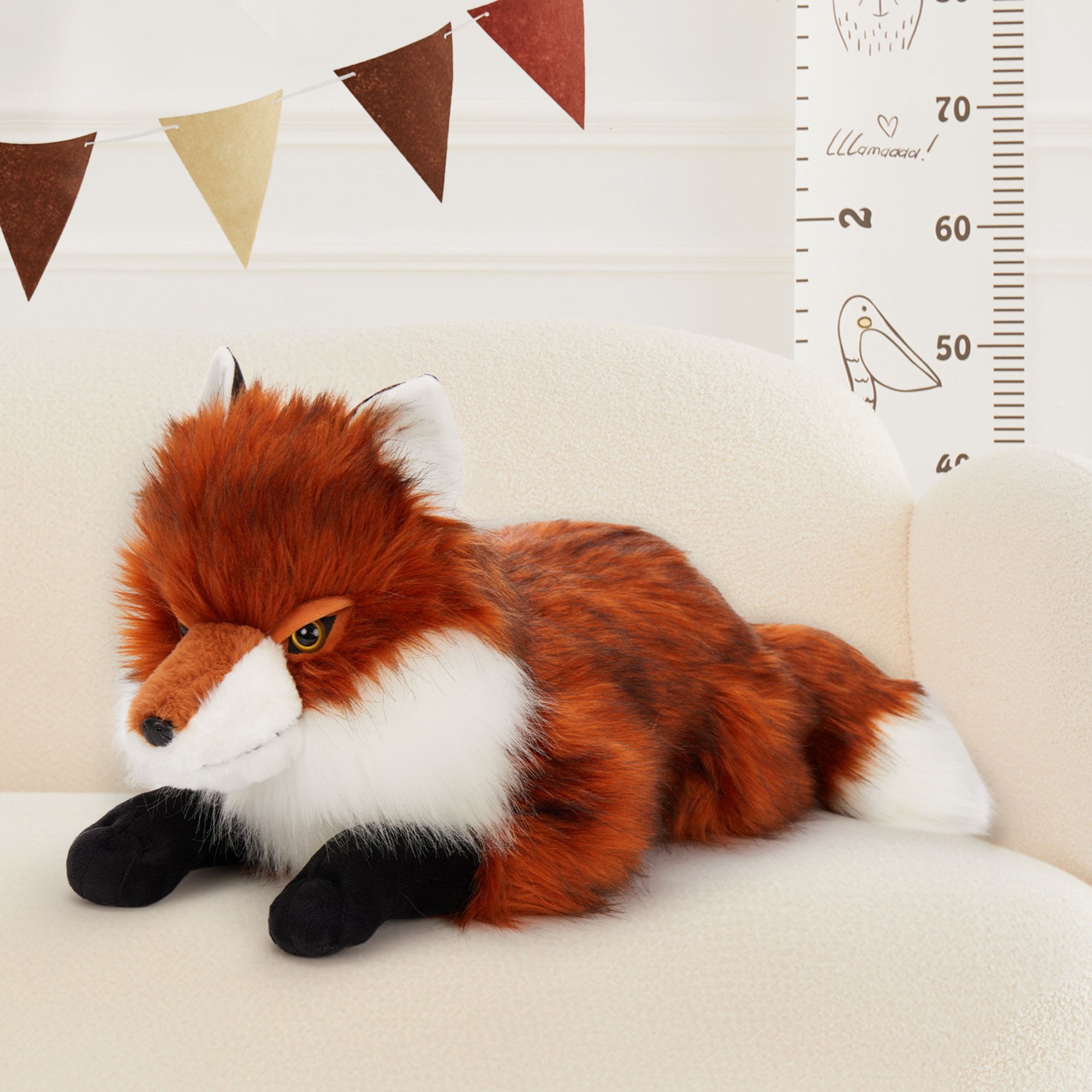 MaoGoLan 31'' Realistic Fox Stuffed Animal Large Stuffed Fox Pillow Plush Toy