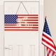 thumbnail image 3 of 4 de julio Puerta Signo Patriótico Puerta Colgador Decoración Día de la Independencia Puerta Signo Memorial Día Puerta Corona Madera Granja Porche Decoración de la pared, 3 of 6