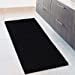 thumbnail image 3 of MAYSHINE Large Soft Plush Microfiber Bathroom Rug or Floor Runner Shag Carpet |Machine Washable, Water Absorbent, Non-Slip, Quick Dry Chenille Bath Mat (Black, 27.5x47), 3 of 5