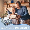 thumbnail image 3 of 45th Anniversary Sapphire Gifts for Couple 45th Anniversary Decorations for Her Him 45th Anniversary Wedding Gifts for Wife Husband Dad Mom Parents Custom Blanket 50x60, 3 of 6