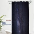 thumbnail image 2 of Dark Purple Magical Universe Decor Shower Curtain,Galaxy Bathroom Decor Polyester Fiber Plastic Rings Quick-Drying Waterproof for Bathtubs/Bathroom, 72x36 inches, 2 of 6