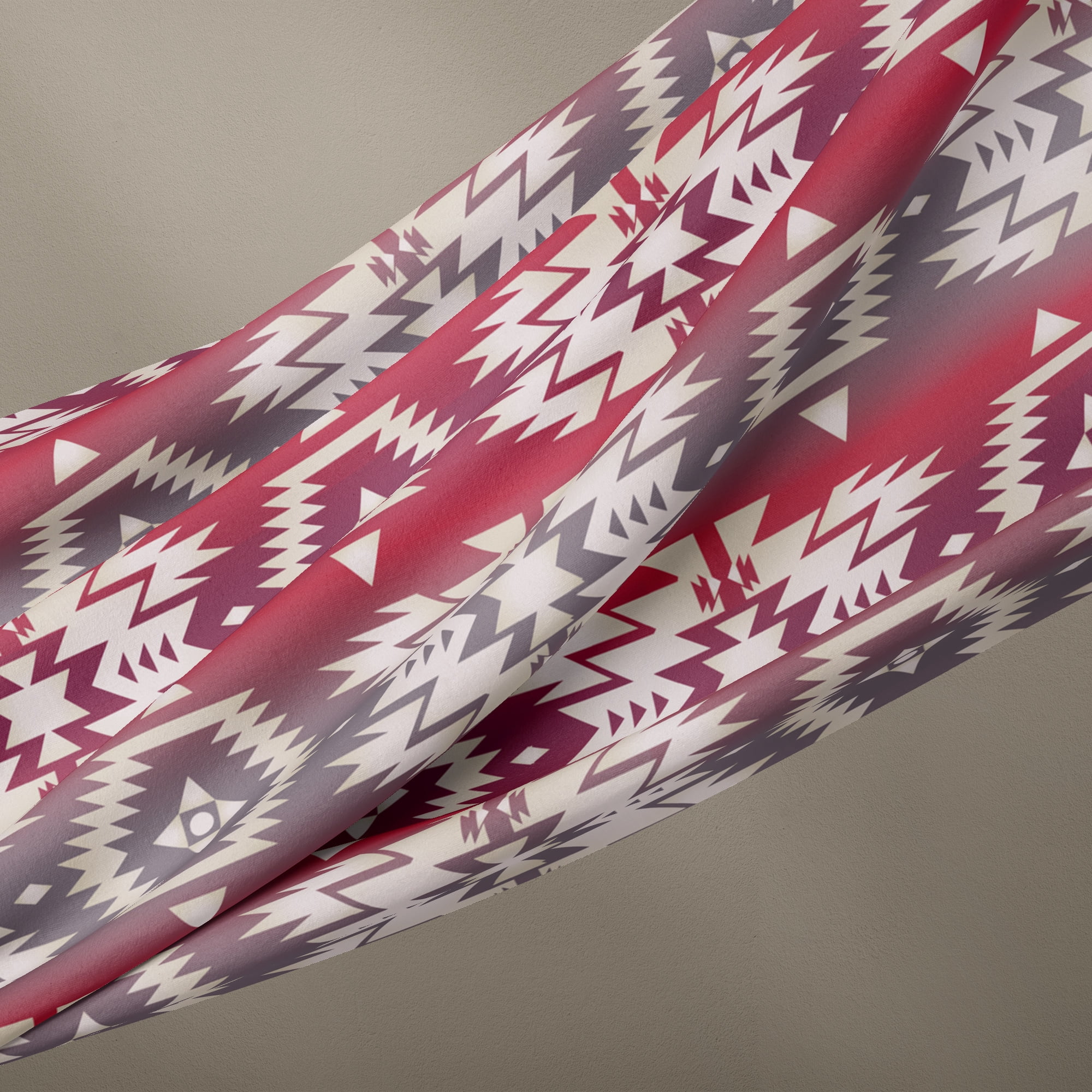 1 Yard 100% Cotton Southwest Magic, Red, 44" Wide for Quilting & Sewing by David Textiles