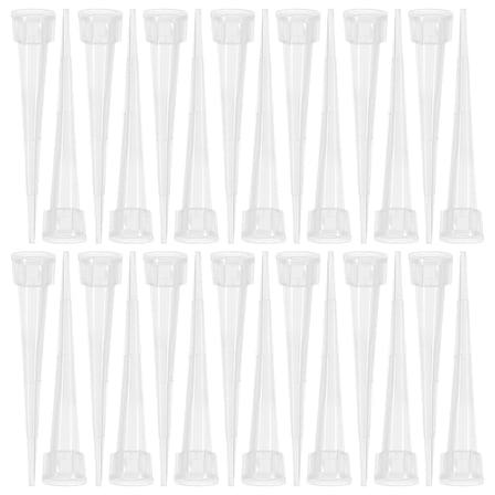 Homoyoyo 100Pcs Transparent Plastic Flower Arranging Vials for Floral Design and Craft Supplies