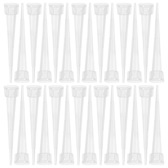 Homoyoyo 100Pcs Transparent Plastic Flower Arranging Vials for Floral Design and Craft Supplies