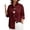 Wine, variant on Omexry Plus Size Tops Women Turn Down Collar Long Sleeve Oversized Big Button Decor Casual Loose Solid Color Shirt Black S