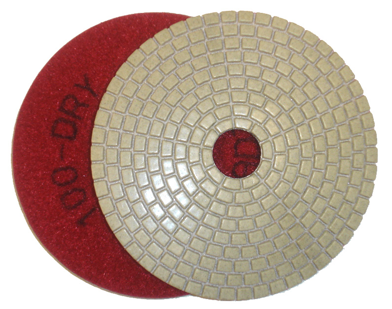 4" ADT Dry Diamond Polishing Pads 100 grit 10 pc