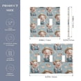 thumbnail image 3 of Dailycode Light Switch Plate Covers 2 Gang Wall Plate Plastics Outlet Covers for Kitchen Home Office Decor Cute Pig and Rose, 3 of 8