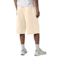thumbnail image 6 of Men's Baggy Sweat Shorts Fleece Cotton Y2k Casual Under Knee Raw Hem Gym Shorts with Pockets, XL, 6 of 6