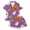 H556 Purple, variant on SJLDQY Halloween Girls Pajama Sets Hallowmas Print Short Sleeve Shirts and Shorts 2 Piece Sets Casual Sleepwear Button Down Pjs for Girls