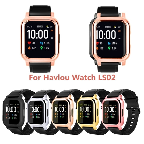 Funda Protectora de TPU Suave Electrochapada onlyliua para Reloj Inteligente Haylou-LS02
