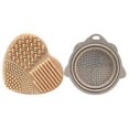 thumbnail image 1 of 1 Set Brush Cleaner Mat Flexible Washing Tool Reusable Practical Makeup Cleanser Bowl Beauty, 1 of 3