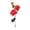 Red, variant on Solar Faux Rose Flower Light Waterproof LED Artificial Flower Garden Stake Light for Pathway Lawn Patio Pink Glow