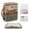 Reddish Brown - Eagle Wolf Snow Mountain, variant on ZUXONGSY Wolf Cross Raven Print Bible Case for Women Quilted Bible Cover Case Large Scripture Bag with Bookmarks Zippered Handbag for ChuZU, Work, Essentials