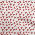thumbnail image 1 of oneOone Silk Tabby Red Fabric Geometric Triangle Fabric for Sewing Printed Craft Fabric by The Yard 42 Inch Wide, 1 of 4