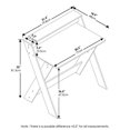 thumbnail image 3 of Furinno 16047 Espresso Modern Simplistic Criss-Crossed Home Office Study Desk, 3 of 5