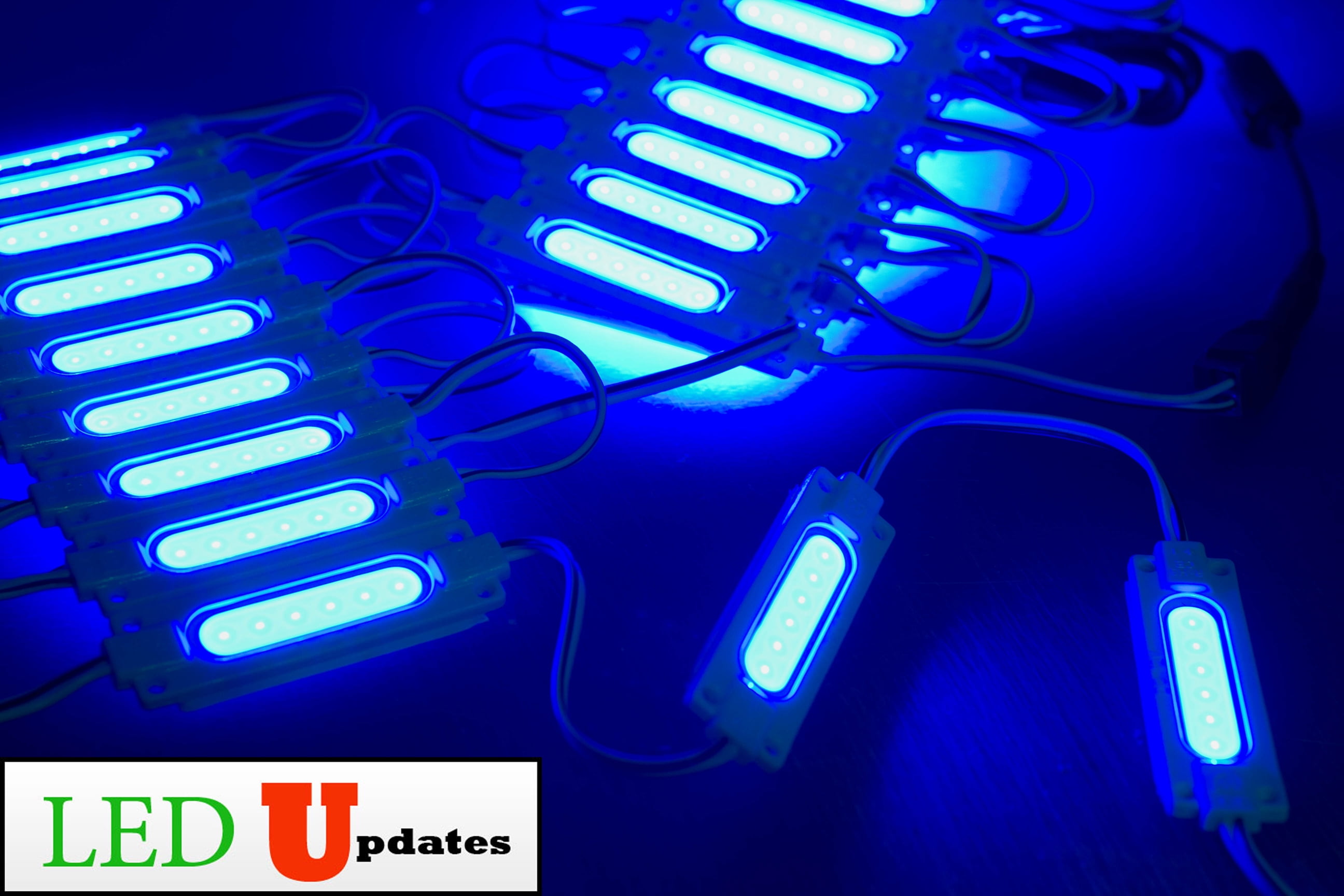 LEDUPDATES 20ft BRIGHTEST STOREFRONT LED LIGHT COB SERIES BLUE + UL