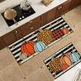 thumbnail image 4 of PALIFEUR Fall Kitchen Rugs Set of 2, Non Slip Washable Fall Decor Pumpkin Maple Leaf Kitchen Mats for Floor, Soft Thick Halloween Rug Thanksgiving Mat for Home Holiday Party Halloween Decoration, 4 of 7