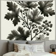 thumbnail image 2 of JEUXUS Modern Minimalist Line Flower Wall Decoration Tapestry Painting, 2 of 6
