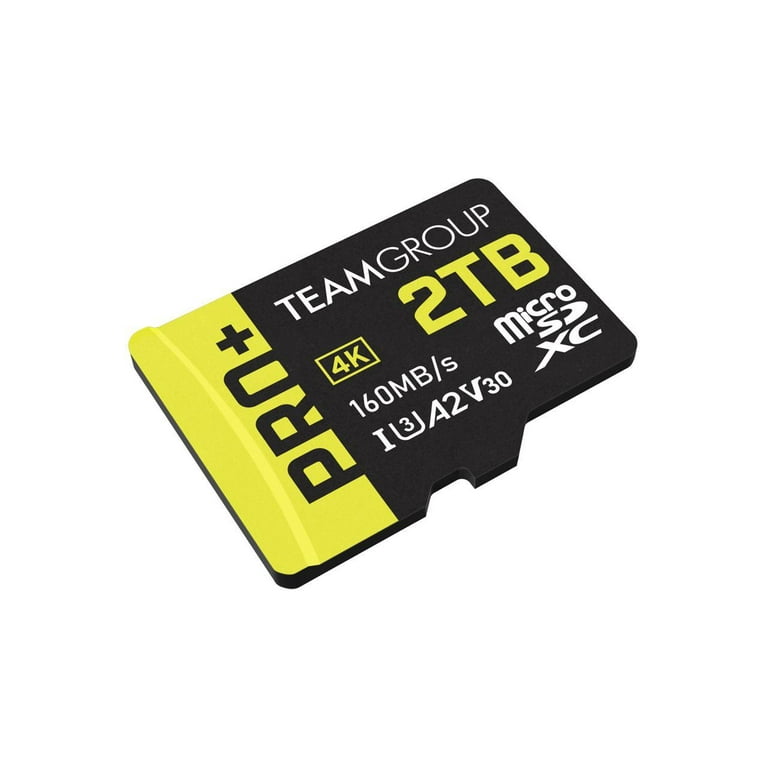 Team 2TB Pro+ microSDXC UHS-I/U3 Class 10 Memory Card with