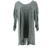 Dennis Basso Jacquard Knit Tunic Ruched Slv Women's A367873