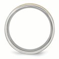 thumbnail image 2 of Stainless Steel Yellow Plated 8mm Ring Man Wedding Fancy  For Dad Mens  For Him, 2 of 10