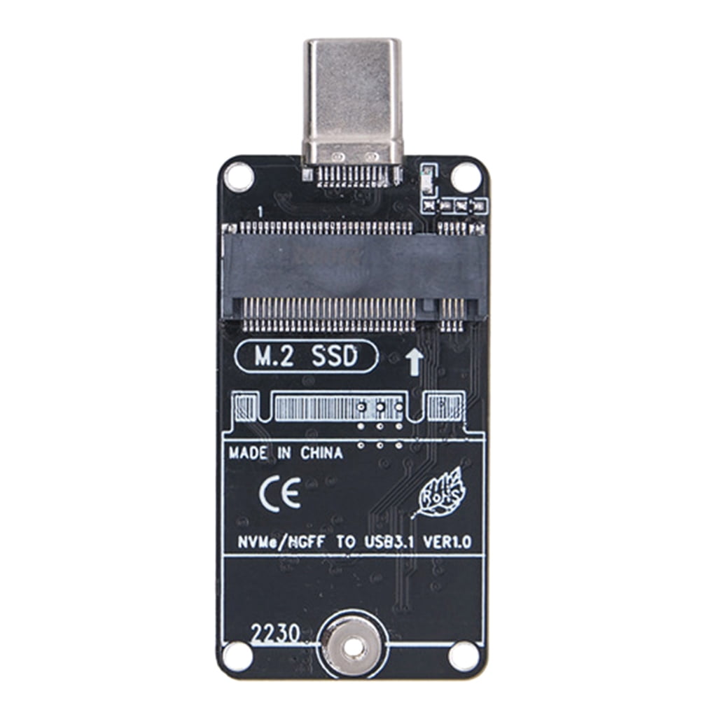 Two Protocol M.2 NVMe SATAs SSDs Adapters Type C USB 3.1 Gen2 10Gbps Portable Storage Converters
