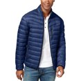 thumbnail image 1 of Chaqueta acolchada con cremallera completa para hombre de INC, azul, extragrande, 1 of 1