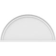 thumbnail image 3 of Ekena Millwork 30"W x 15"H x 2"P Half Round Smooth Architectural Grade PVC Pediment, 3 of 7