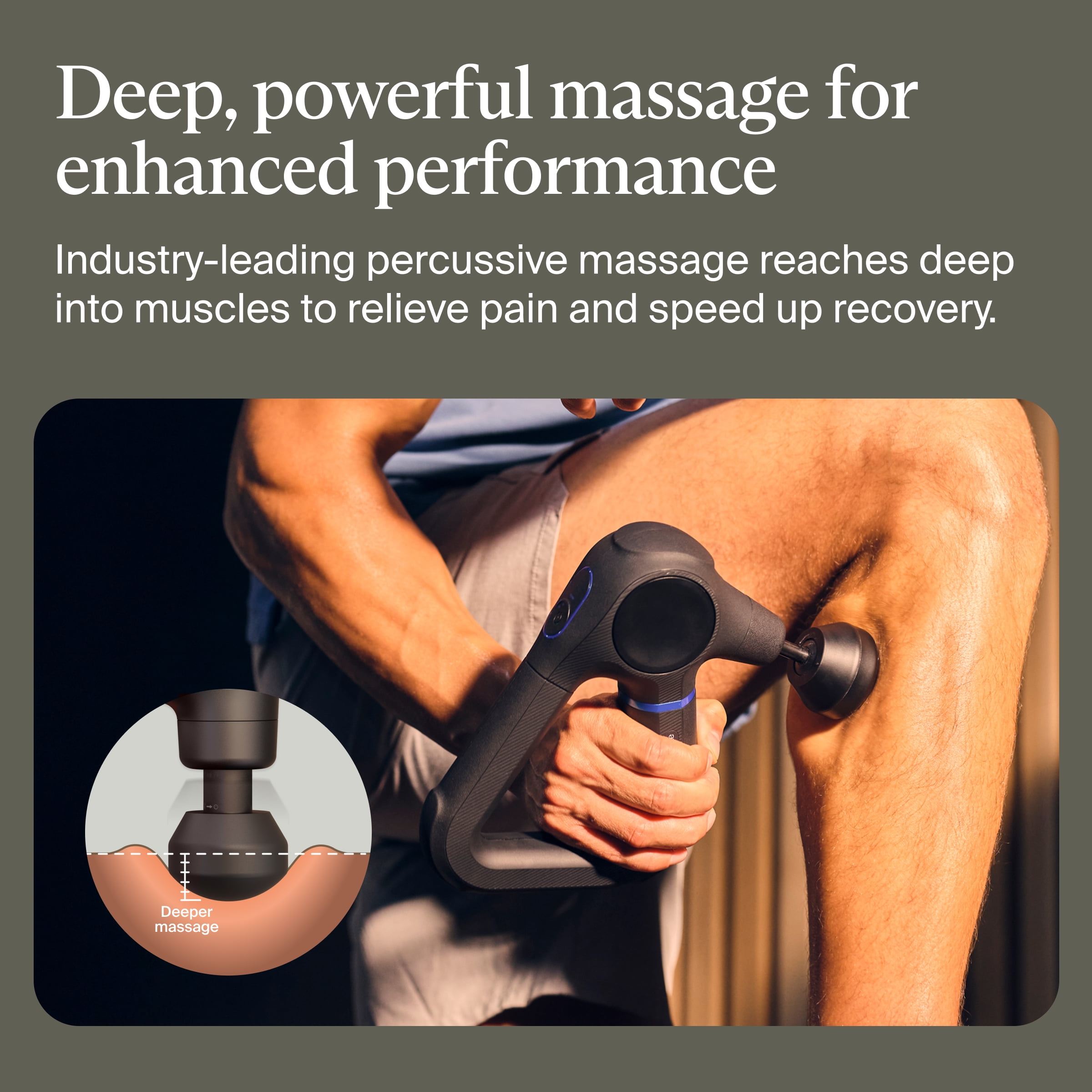 Theragun Prime 6th Generation Deep Tissue Massage Gun by Therabody for Reliable Recovery & Pain Relief