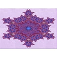 thumbnail image 1 of Ahgly Company Machine Washable Indoor Rectangle Transitional Blossom Pink Area Rugs, 5' x 7', 1 of 7