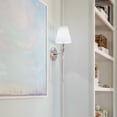 thumbnail image 5 of RIV-382-PN Crystorama Lighting Riverdale 1-Light Wall Sconce in Traditional Style including 2 Stem Styles - 6 Inches Wide by 14.5 Inches High-Polished, 5 of 8