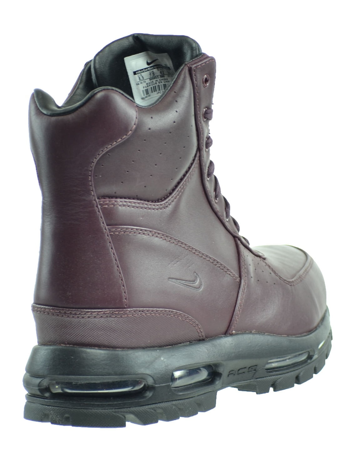 burgundy acg nike boots